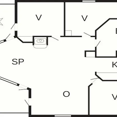 8 Person In Ulfborg 別荘 *